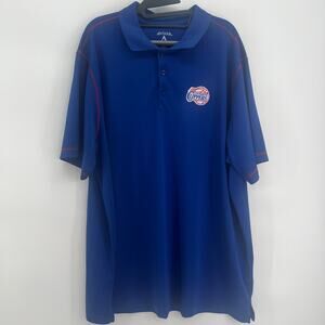 Los Angeles Clippers NBA Golf Polo Tee Shirt Size XL Blue Embroidered